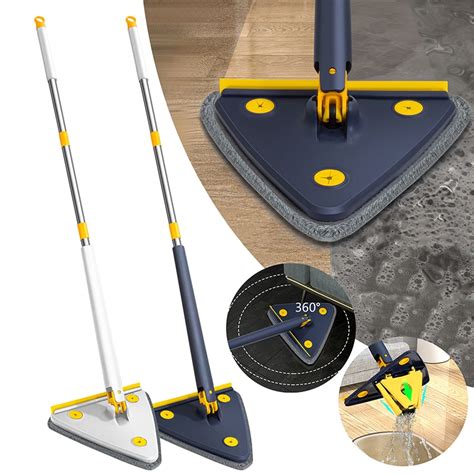 Upgrade 360 Degree Rotatable Adjustable Clean Mop Extendable Triangle