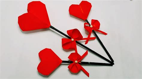 How To Make A 3D Paper Heart Paper Heart Craft Valentines Day Special