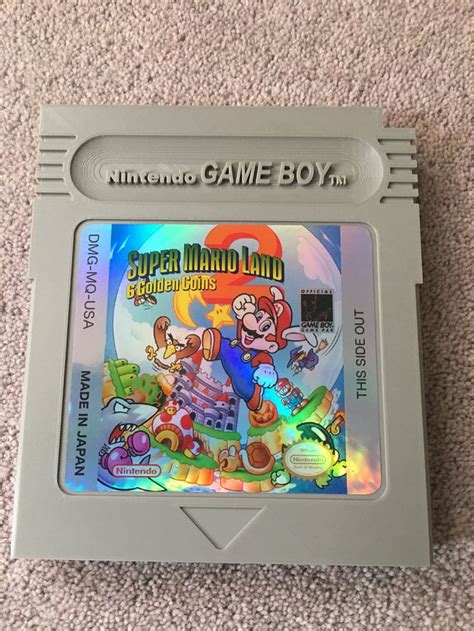 Super Mario Land Golden Coins Giant Size Nintendo Gameboy