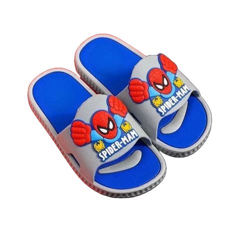 Spiderman Printed Slippers — Comfy Children Shoes