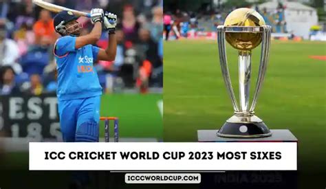 ICC Men's Cricket World Cup 2023 Most Sixes - ICC Cricket World Cup