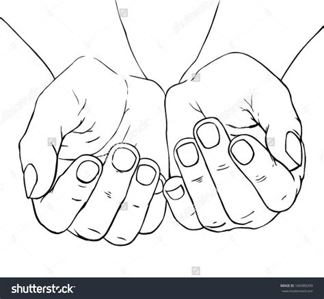 Cupped Hands Vector At Collection Of Cupped Hands Vector Free For Personal Use