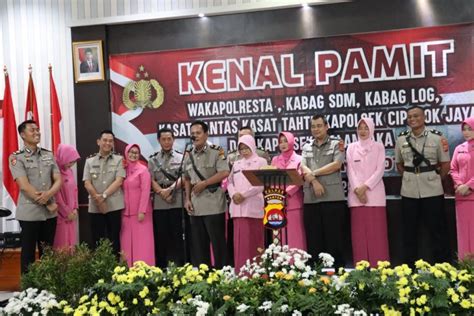 Kenal Pamit Wakapolresta Serkot Empat Pju Dan Dua Kapolsek Humas