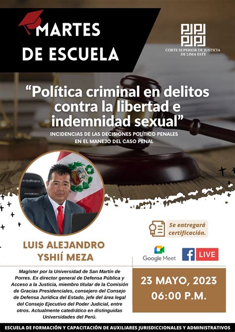 Politica Criminal En Delitos Contra La Libertad E Imdemnidad Sexual Campañas Corte Superior