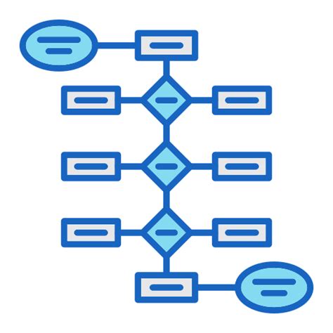 Icono De Diagrama De Flujo Generic Color Lineal Color