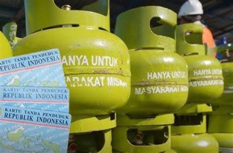 Resmi Beli Gas Subsidi LPG 3 Kg Wajib Daftar Pakai KTP Dan KK Per 1