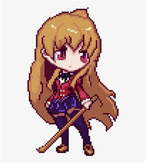 Anime Pixel Art Png - Taiga Aisaka Pixel Art - 1024x1024 PNG Download ...