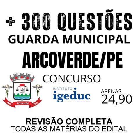 GUARDA MUNICIPAL ARCOVERDE PE REVISÃO COMPLETA JOSÉ E CARLA