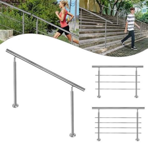 Aufun Main Courante En Acier Inoxydable Cm Rampe D Escalier Pour