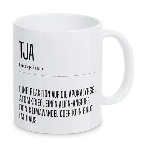 Tja Definition Als Tasse Bei ArtboxONE Kaufen Glassware Mugs Tableware