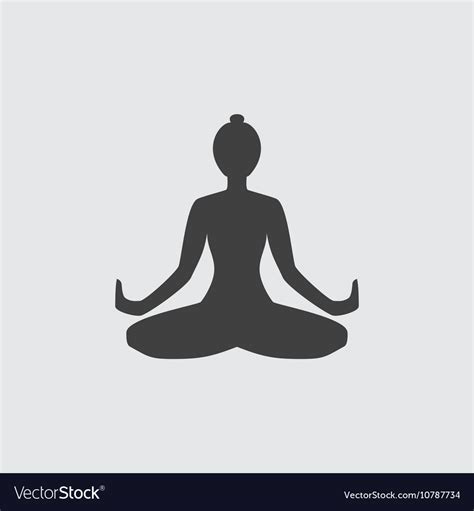 Yoga icon Royalty Free Vector Image - VectorStock