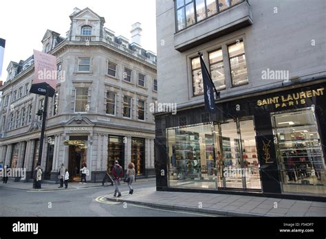 Saint Laurent Old Bond Street Mayfair London England Uk Stock