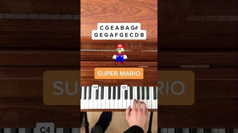 Super Mario Bros Piano Easy Printable