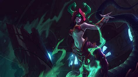 Dota 2 Medusa digital wallpaper, League of Legends, Cassiopeia (League ...