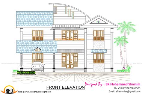 Modern 237 sq-m house plan - Kerala home design and floor plans