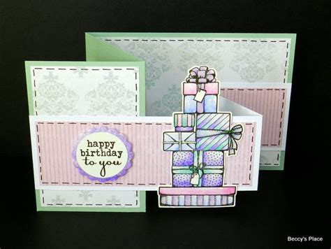 Beccys Place Tutorial Double Z Fold Cards