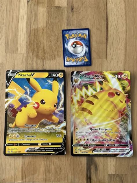 Lot Cartes Pokemon Pikachu Vmax Swsh Et Swsh Jumbo Z Nith