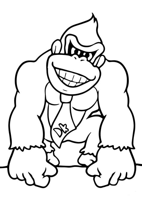 Donkey Kong Coloring Pages Educative Printable Coloriage Dessin ...