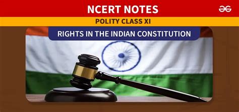 Rights In The Indian Constitution Class Polity Notes