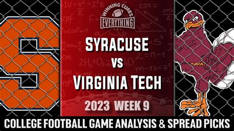 Syracuse Vs Virginia Tech Picks And Prediction Against The Spread 2023