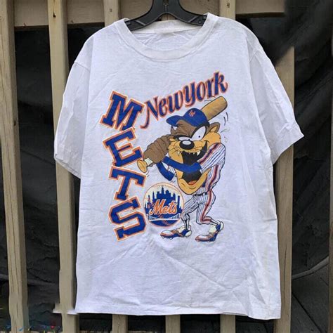 Vintage New York Mets Looney Tunes Taz Shirt MLB Depop