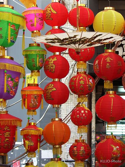 "Chinese Lanterns, Ladies Market, Hong Kong" by KUJO-Photo | Redbubble