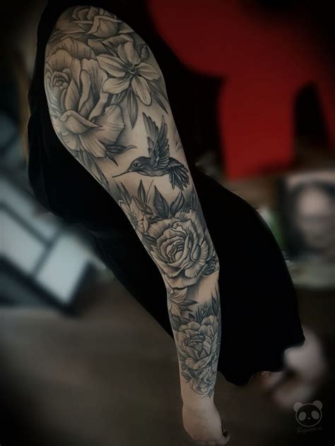 Hummingbird Tattoo Sleeve • Half Sleeve Tattoo Site