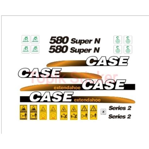 Jual Stiker Backhoe Loader Case 580 Super N Stiker Alat Berat Shopee