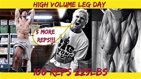 High Volume Leg Day Tom Platz Inspired Youtube