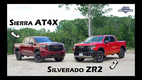 Silverado ZR2 Vs Sierra AT4X What S The Difference YouTube