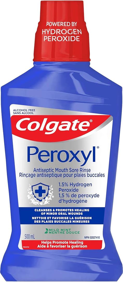 Colgate Peroxyl Antiseptic Mouthwash 15 Hydrogen Peroxide 500 Ml