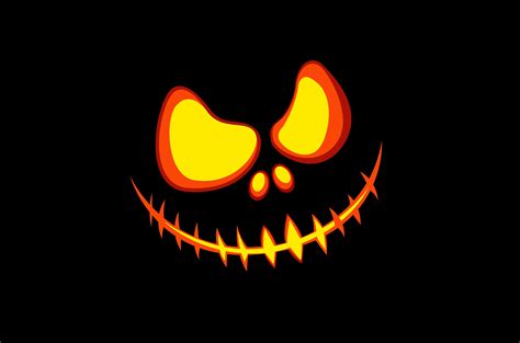 Scary Face of Halloween Pumpkin Graphic by K for Kreative · Creative ...