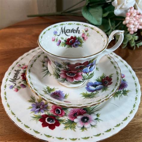 Royal Albert Flowers Of The Month Tea Cup Etsy Australia