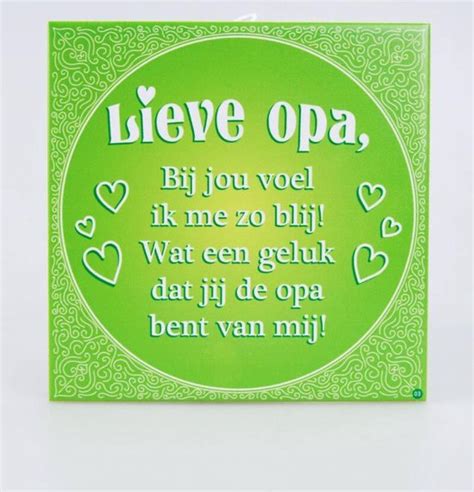 Paperdreams Slogan Tegel Lieve Opa