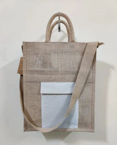 Long Shoulder Length Zipper Custom Jute Bags Size Dimension X X