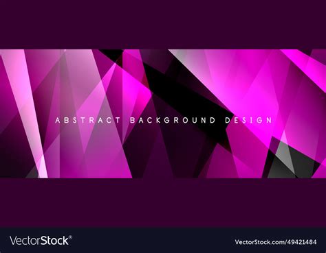 Breaking Glass Background Kaleidoscope Effect Vector Image