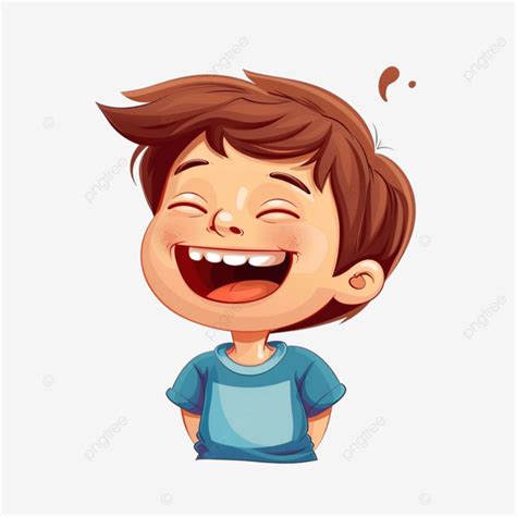 Illustration Of Kid Laugh In Cartoon, Cartoon, Boy, Fun PNG Transparent Image and Clipart for ...