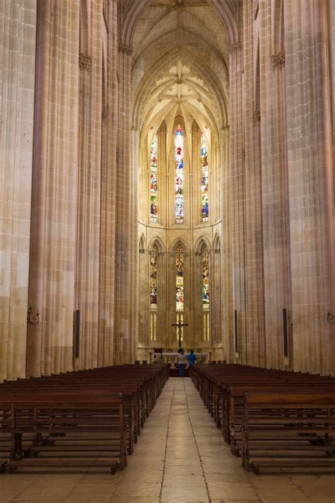 Interior of Batalha Monastery, Portugal Stock Photo - Image of heritage ...