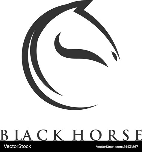 Minimalist horse logo designs Royalty Free Vector Image