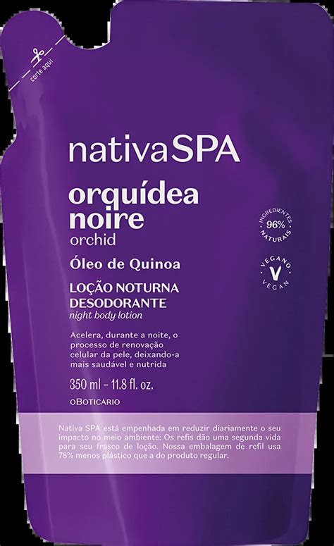 Lo O Noturna Desodorante Corporal Nativa Spa Orqu Dea Noire Ml O