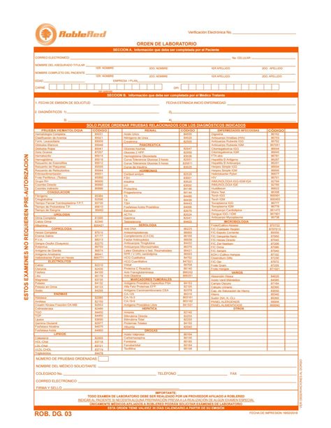 Er Formulario Orden De Laboratorios P Blico By Corporaci N Bi Issuu