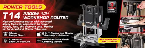 Trend T Variable Speed Workshop Plung Router