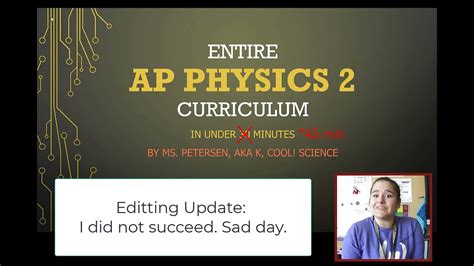 Entire Ap Physics 2 Curriculum In 45 Minutes Youtube