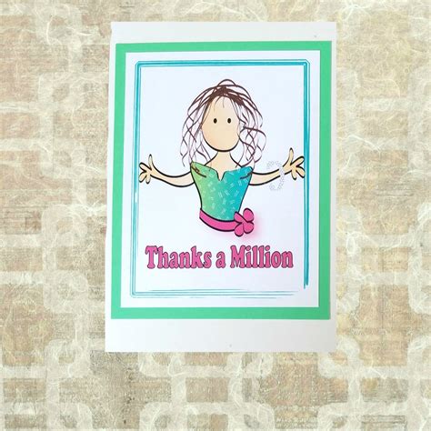 Thank You Card Funny Fun And Snarky Thank You Card For Her Etsy