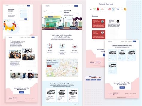 Website GAP Rent Car by Rendy Tomaluweng on Dribbble