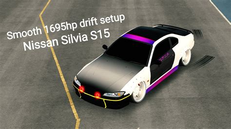 Smooth 1695hp Drift Setup For Nissan Silvia S15 In Car Parking