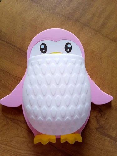 Plastic Pink And White Penguins Shape Toothbrush Holder At Rs 45 Piece