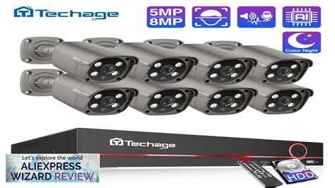 Techage Ch Mp Mp Security Camera System K Hd Poe Nvr Kit Review