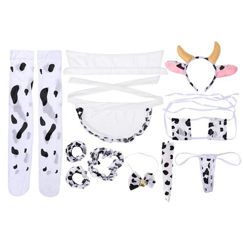 Buy Pcs Sexy Cow Cosplay Costume Milk Cow French Maid Bikini Anime