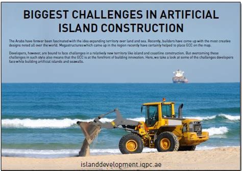 Challenges in Artificial Island Construction